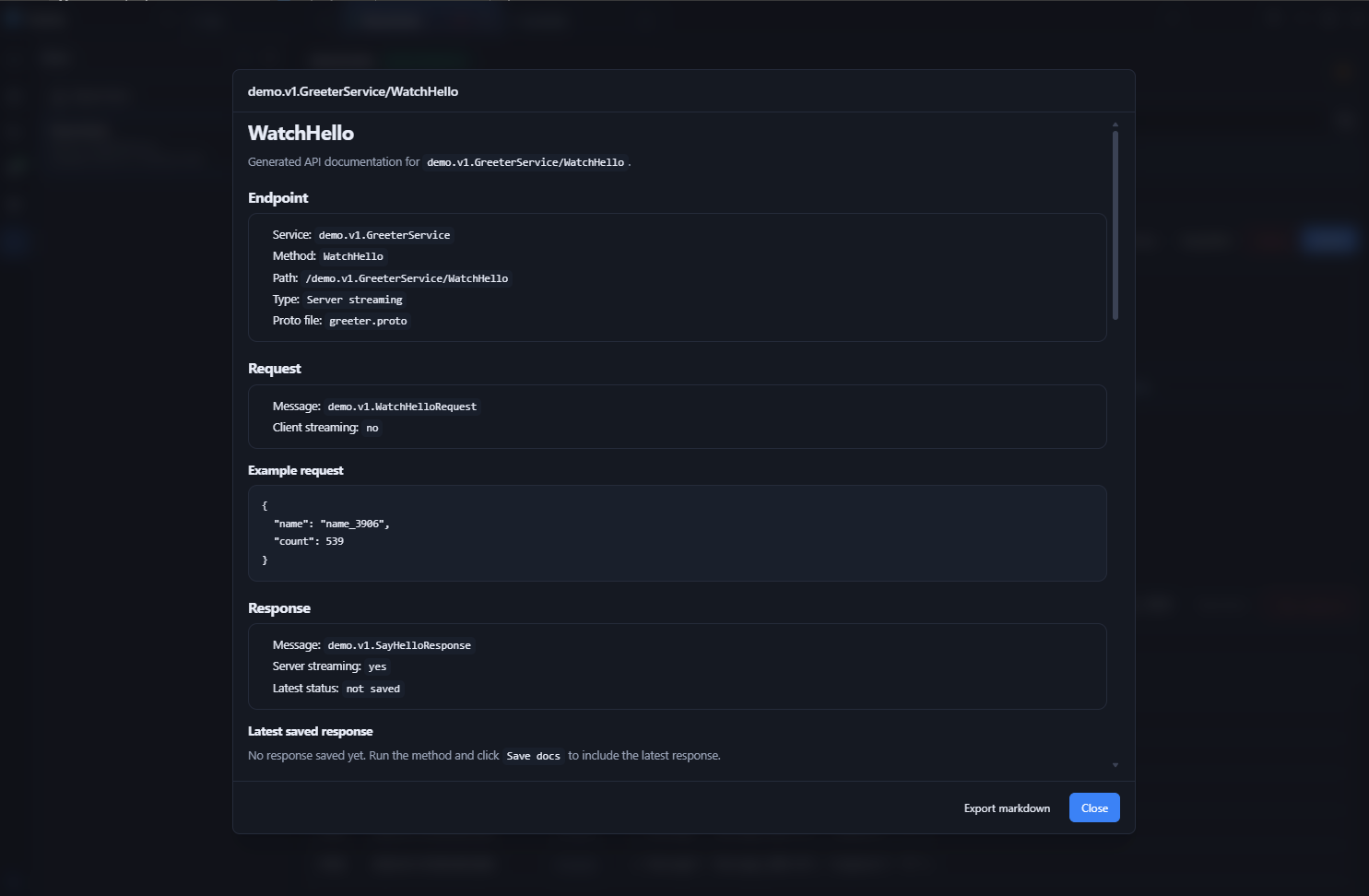 Layang generated documentation preview screenshot